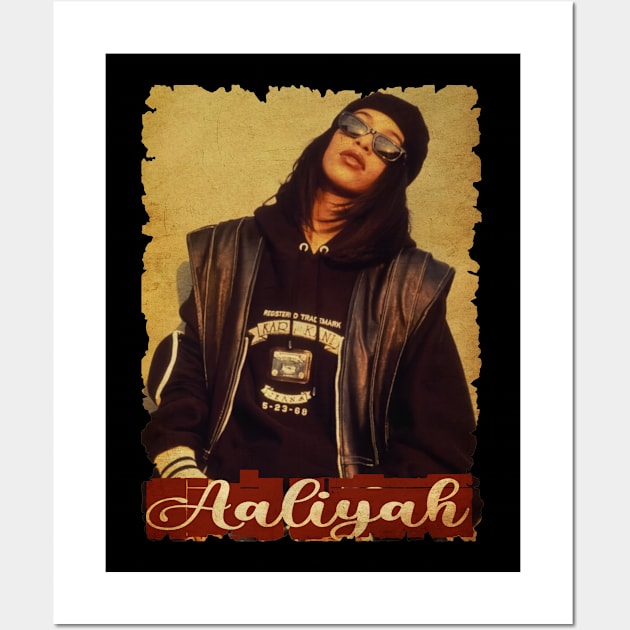 Aaliyah Vintage Wall Art by Teling Balak